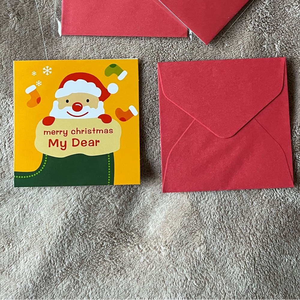 FREE with any purchase- small Christmas card with envelope from shein